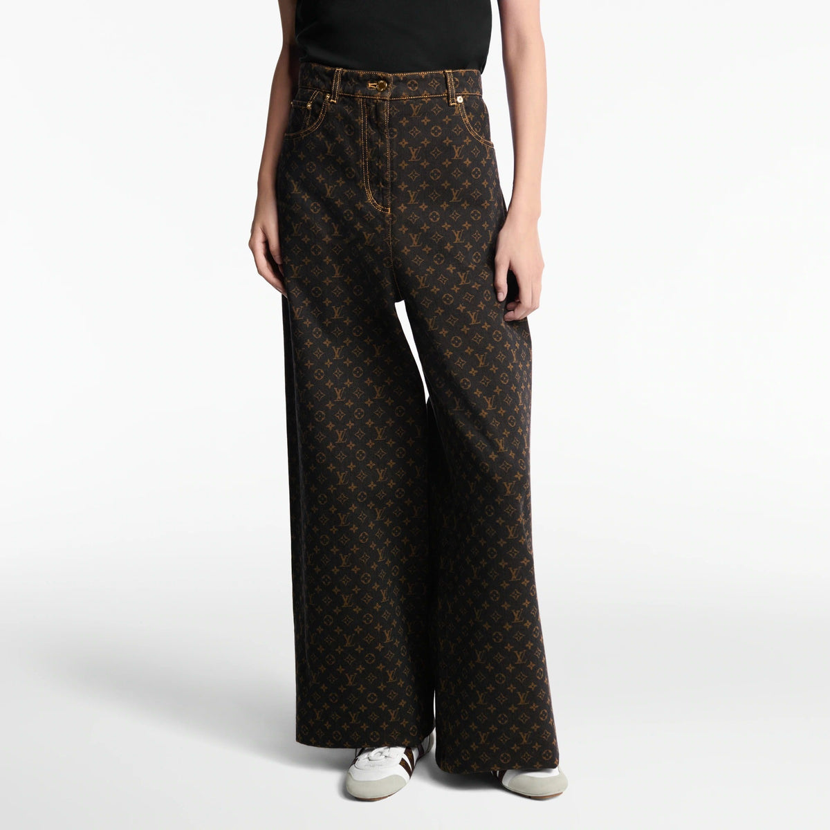 Monogram Straight-Cut Jeans