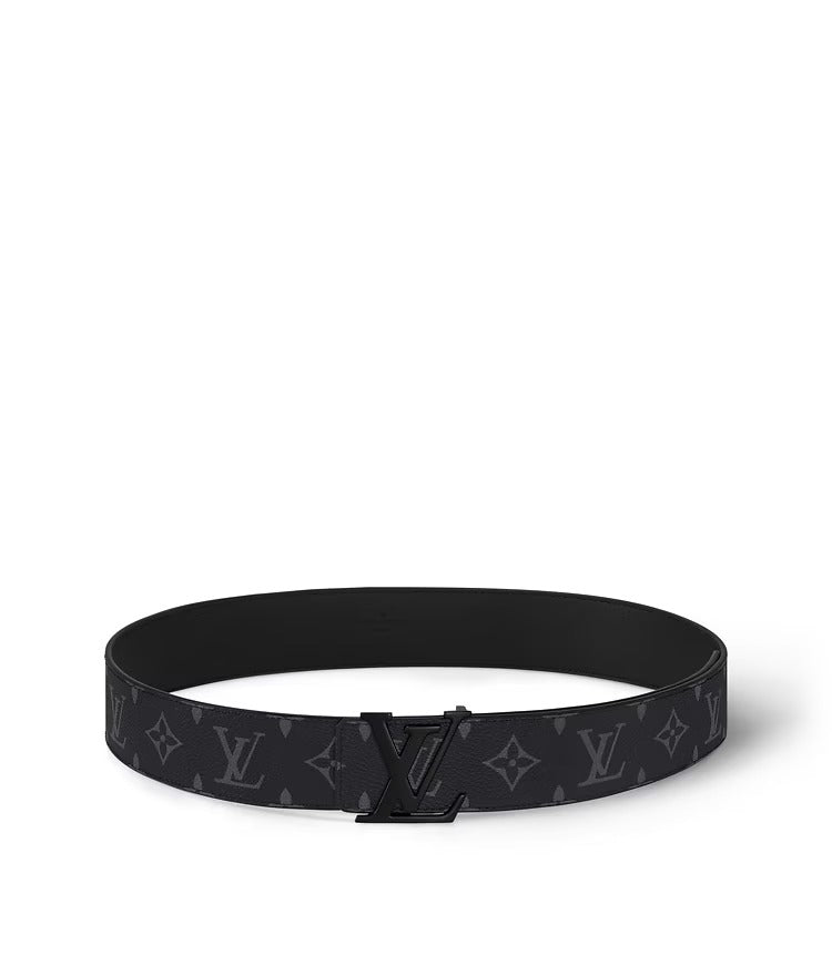LV Initiales 40mm Matte Black Belt