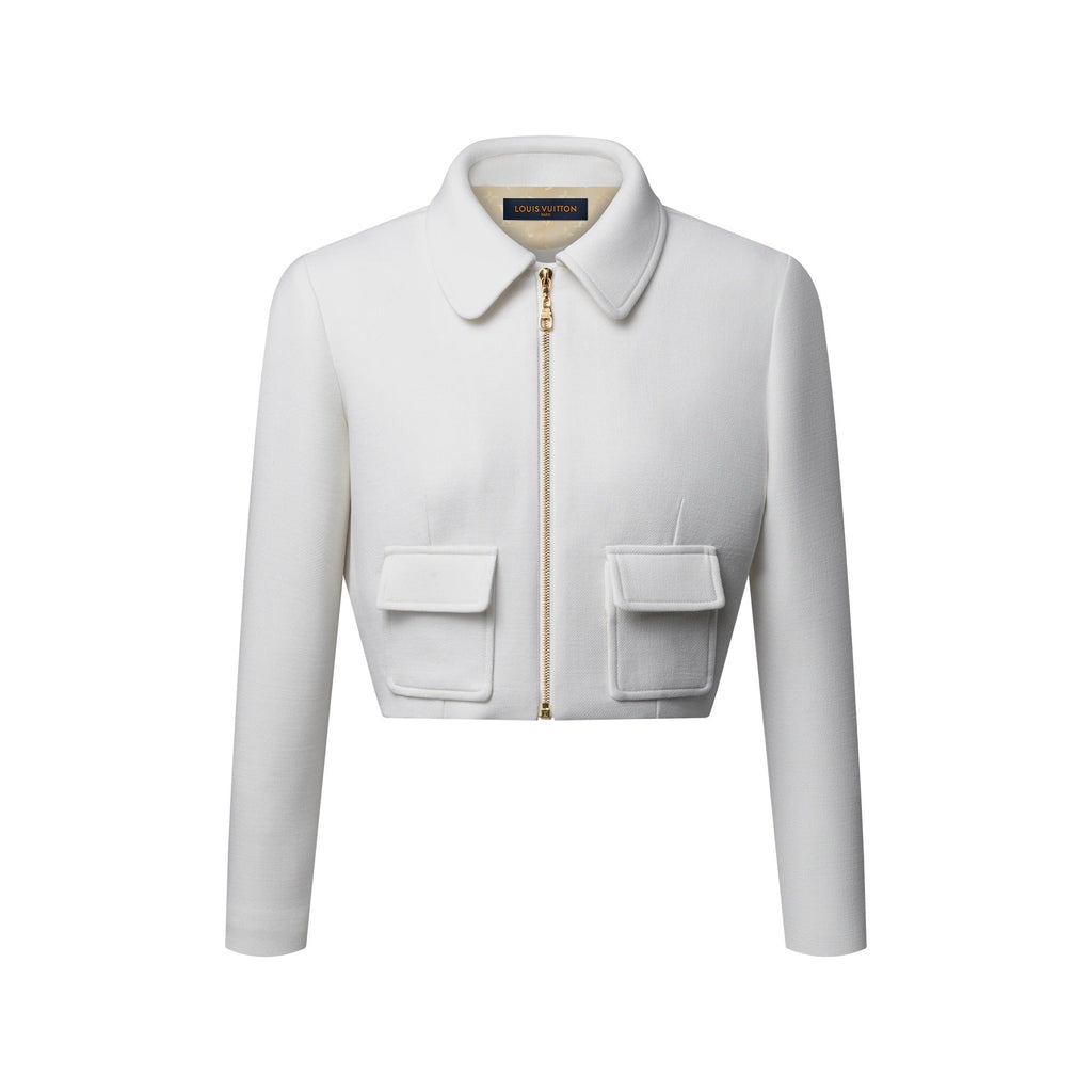 Flap Pocket Cropped Jacket