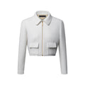 Flap Pocket Cropped Jacket