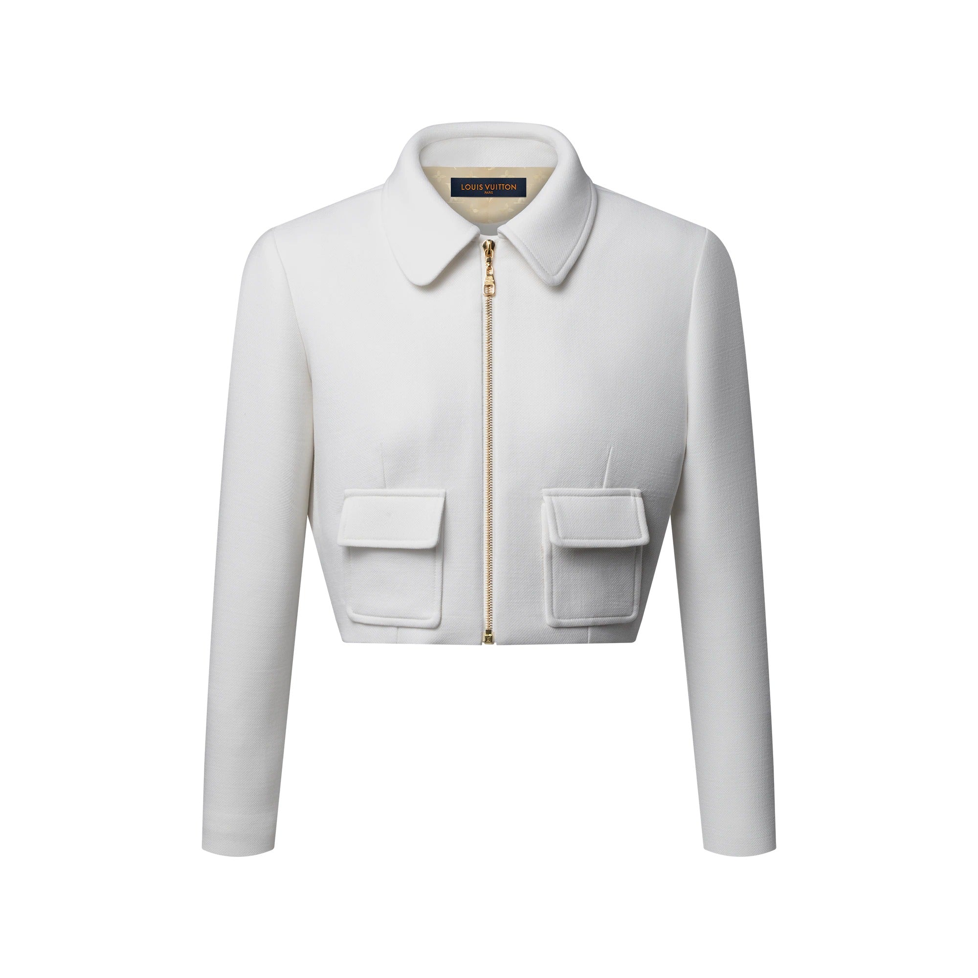 Flap Pocket Cropped Jacket