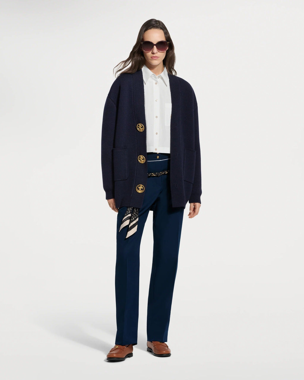 Monogram Silhouette Foulard Tresse Belt