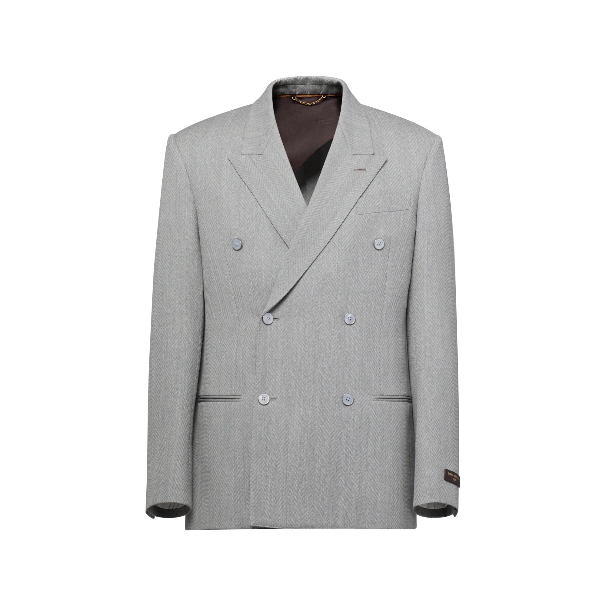 Relaxed Reflective Double-Breasted Jacket