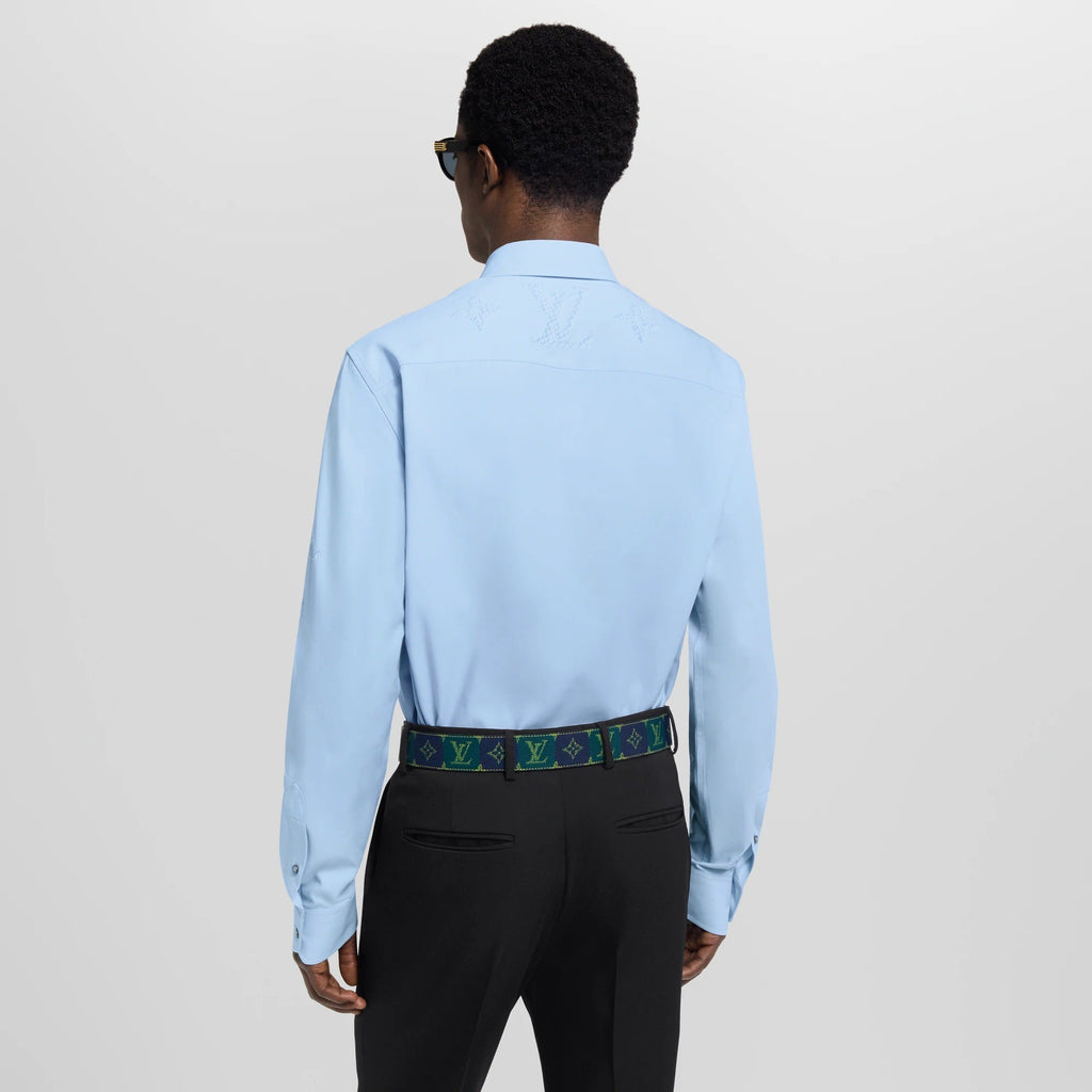 Monogram Printed Long-Sleeved Shirt
