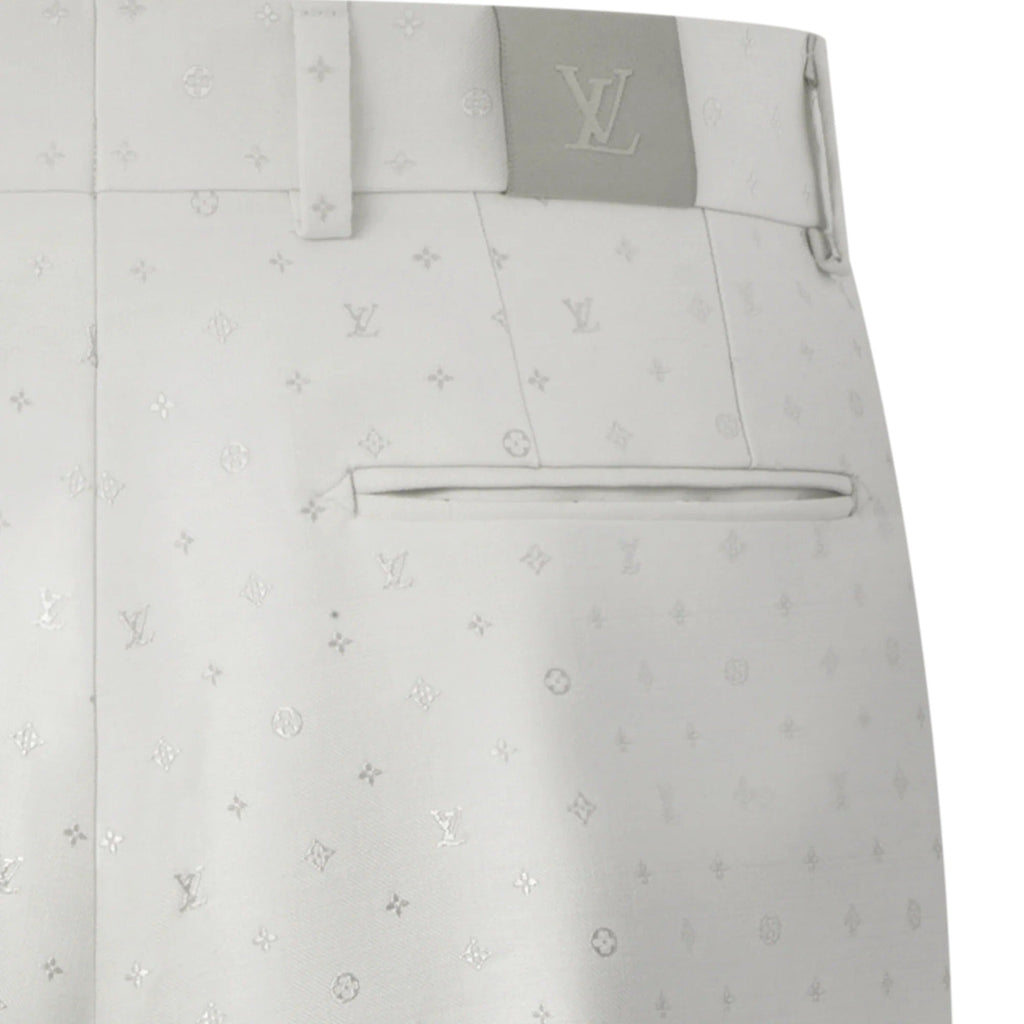 Monogram Silk-Mohair-Blend Gaston Pants