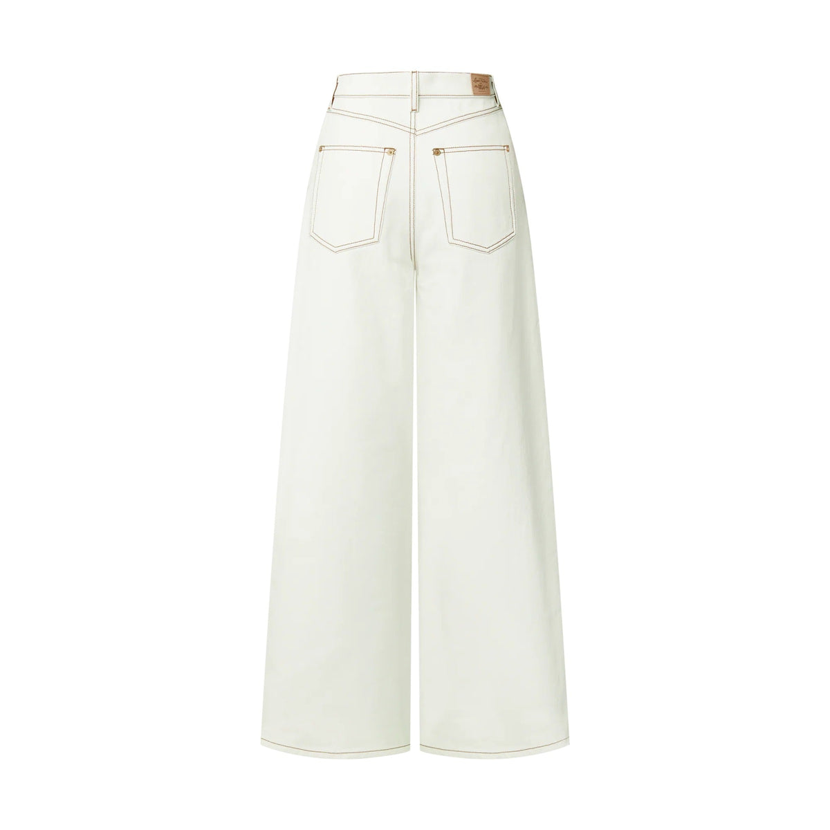 Contrast Stitch Utility Jeans