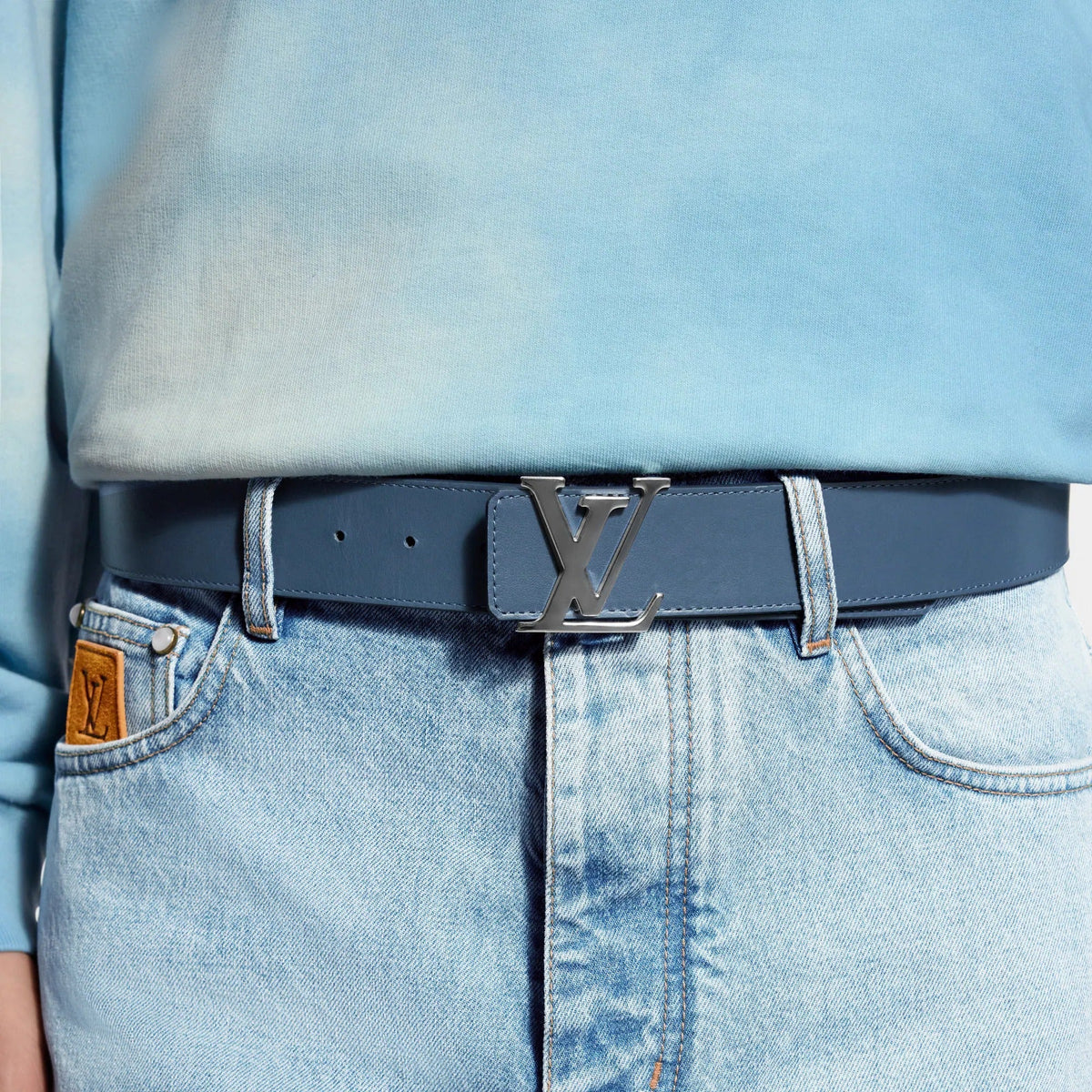 LV Initiales Monogram Pigment 40mm Reversible Belt