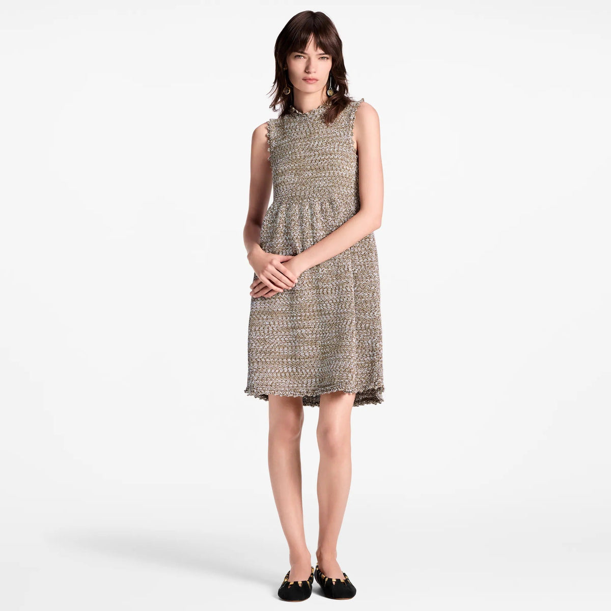 Tweed Knit Mini Dress
