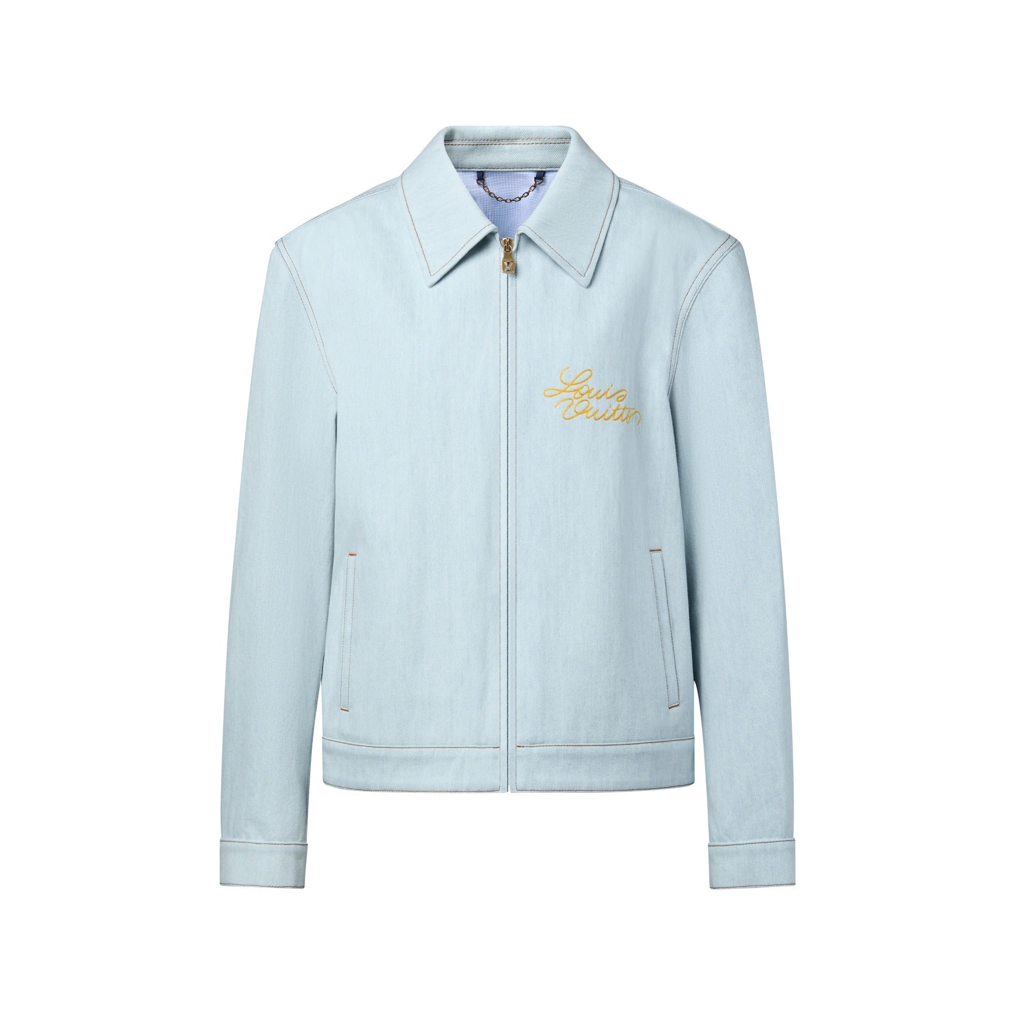 Embroidered Signature Denim Workwear Blouson