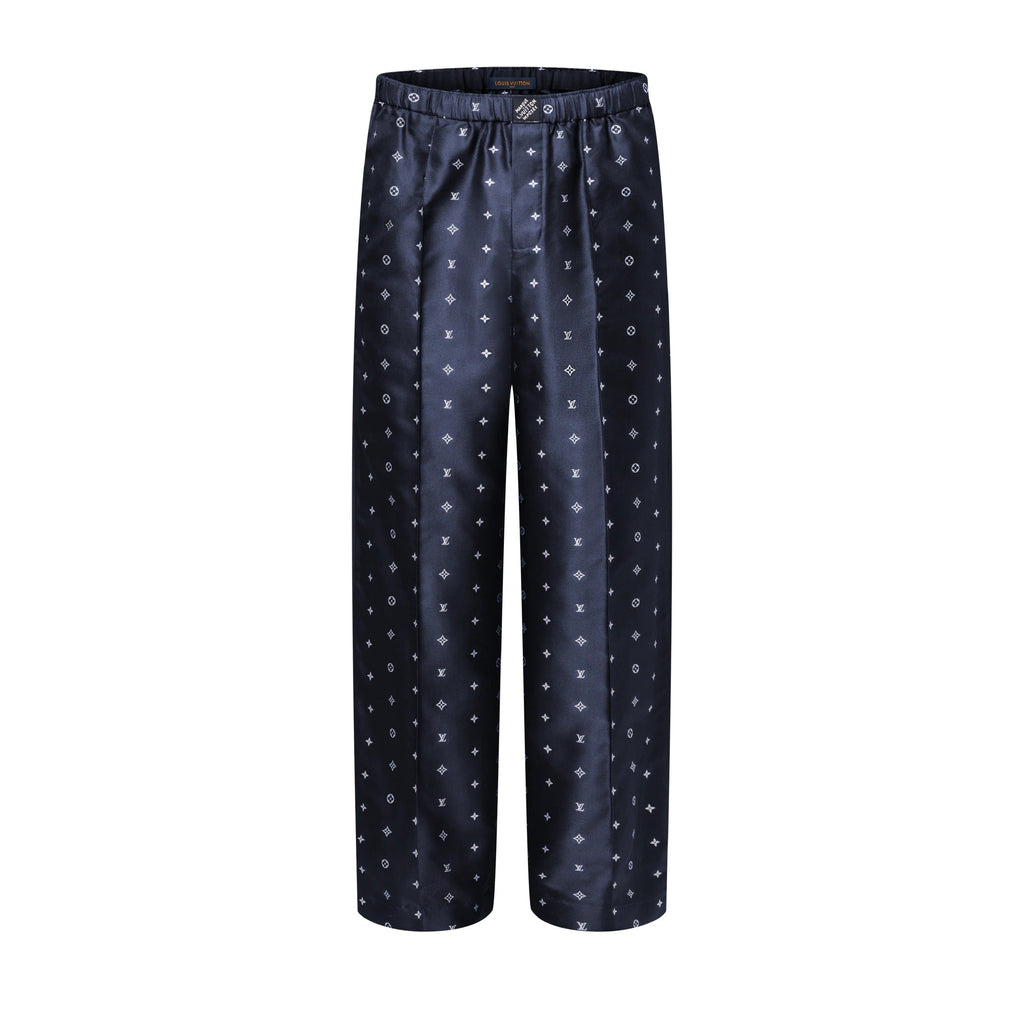 Monogram Silk Pajama Pants