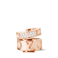 Empreinte Ear Cuff, Pink Gold and Diamonds