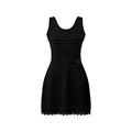 Scoop Back Striped Dress