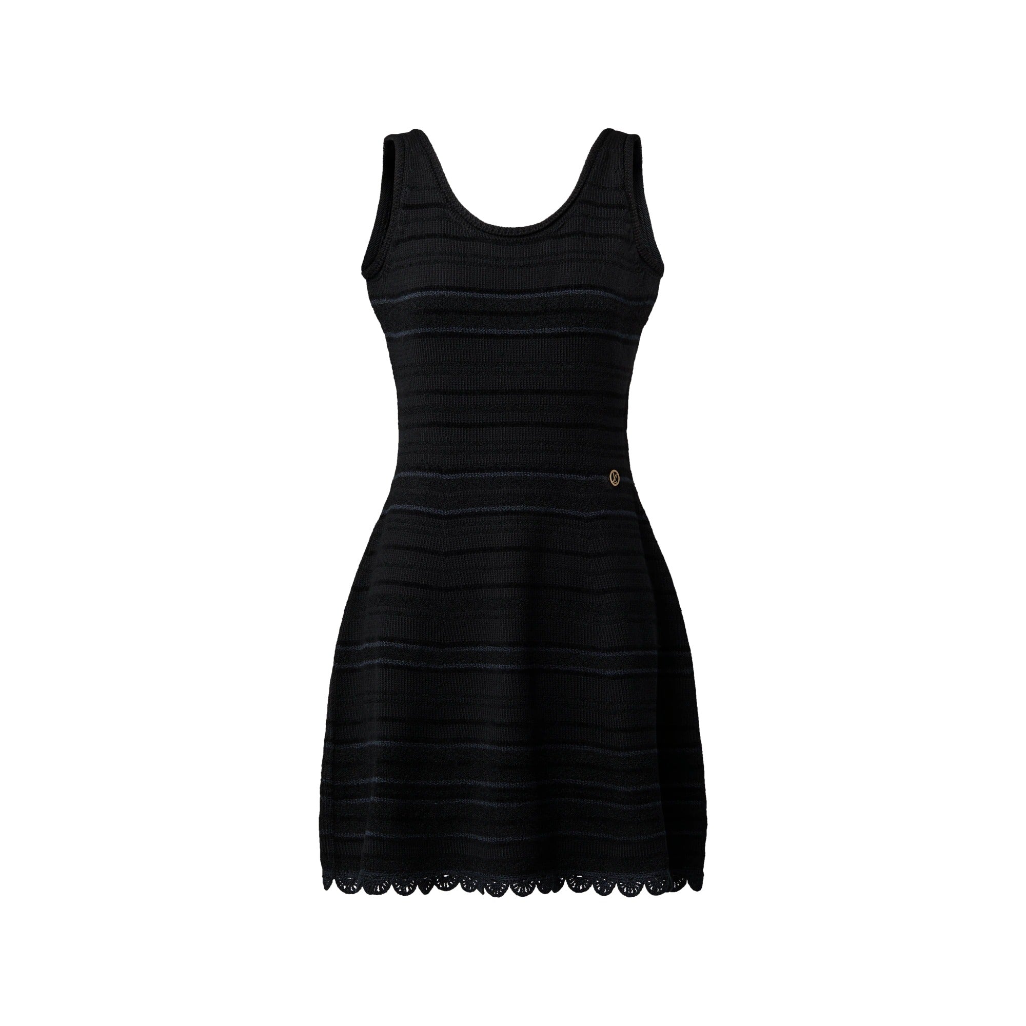 Scoop Back Striped Dress