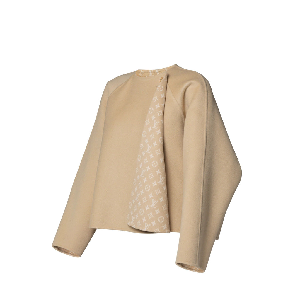 Drape Front Short Coat