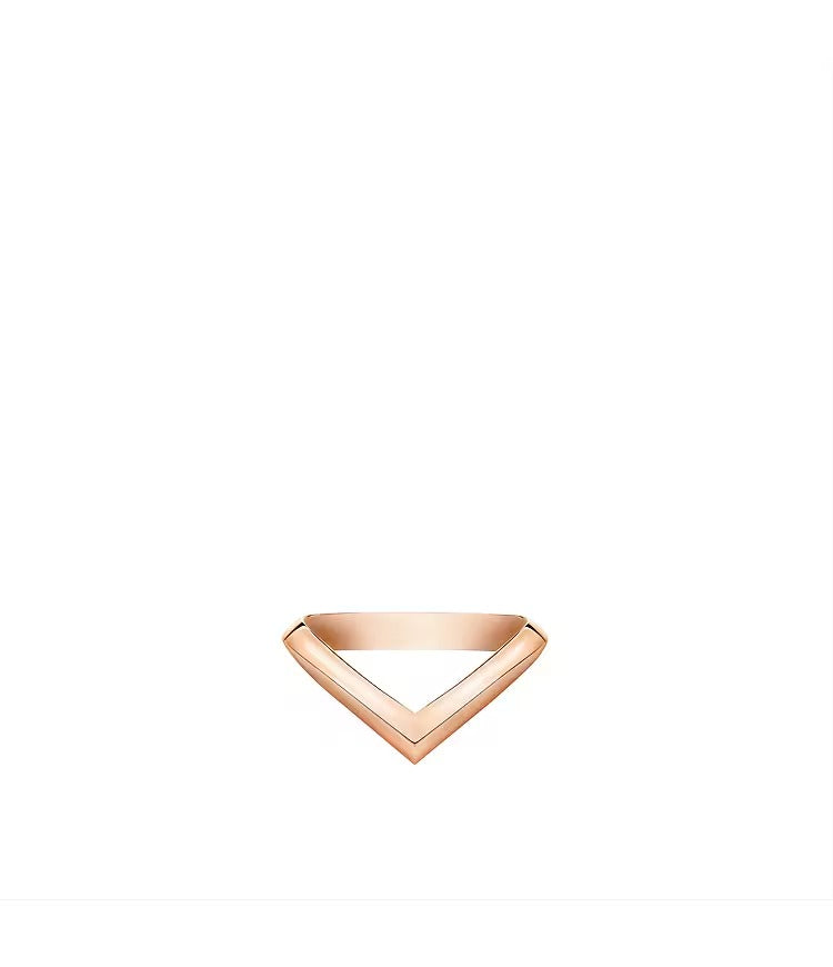 LV Diamonds V Ring, Pink Gold
