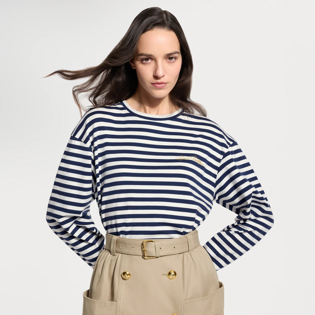 Striped Long-Sleeved Top