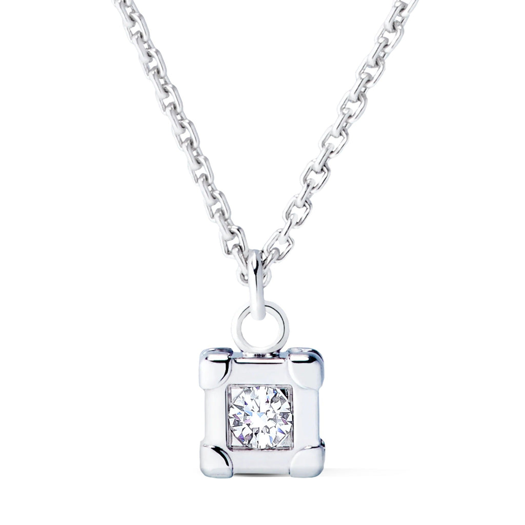 Les Gastons Vuitton Trunk Pendant, White Gold and Diamond