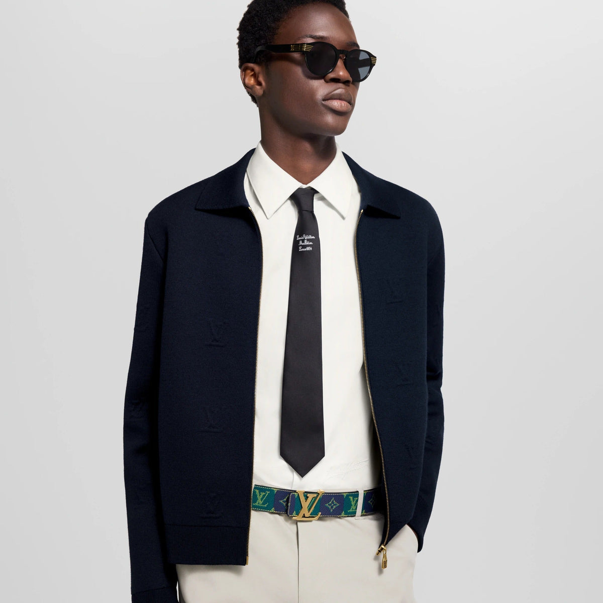 LV Initiales College Monogram Heritage 40mm Reversible Belt