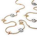 Idylle Blossom sautoir, 3 golds and diamonds