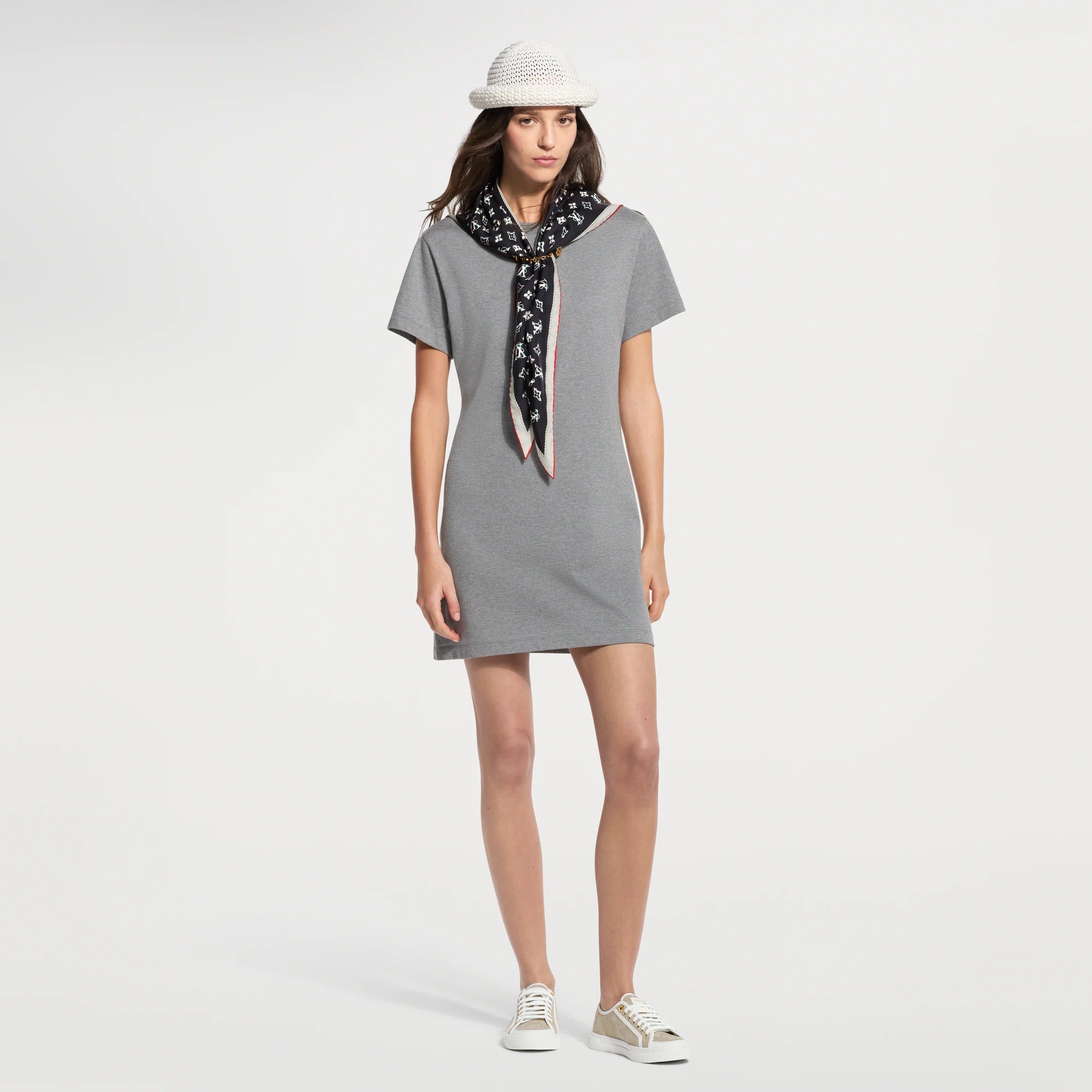 Nautical Scarf T-Shirt Dress