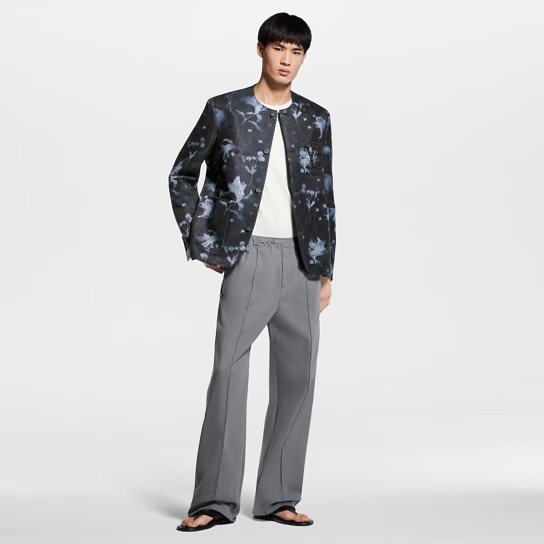 Embellished Collarless Jacket