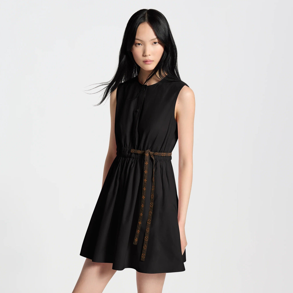 Monogram Drawstring Dress