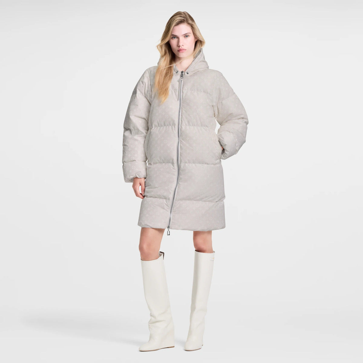 Long Monogram Puffer Jacket