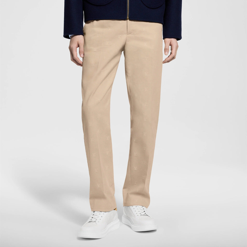 LV Blason Cotton Jacquard Chino Pants