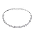 Tumbler Necklace, White Gold and Diamonds