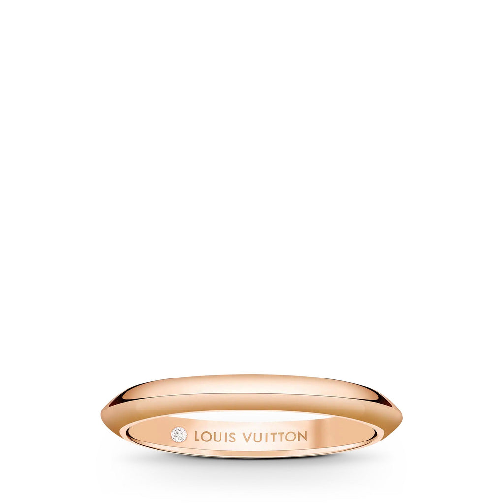 LV Diamonds 2.5mm Band, Pink Gold