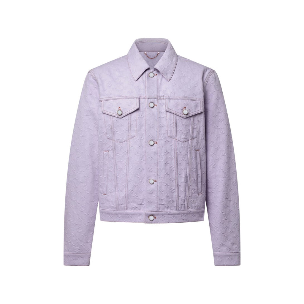 Monogram Jacquard Denim Trucker Jacket