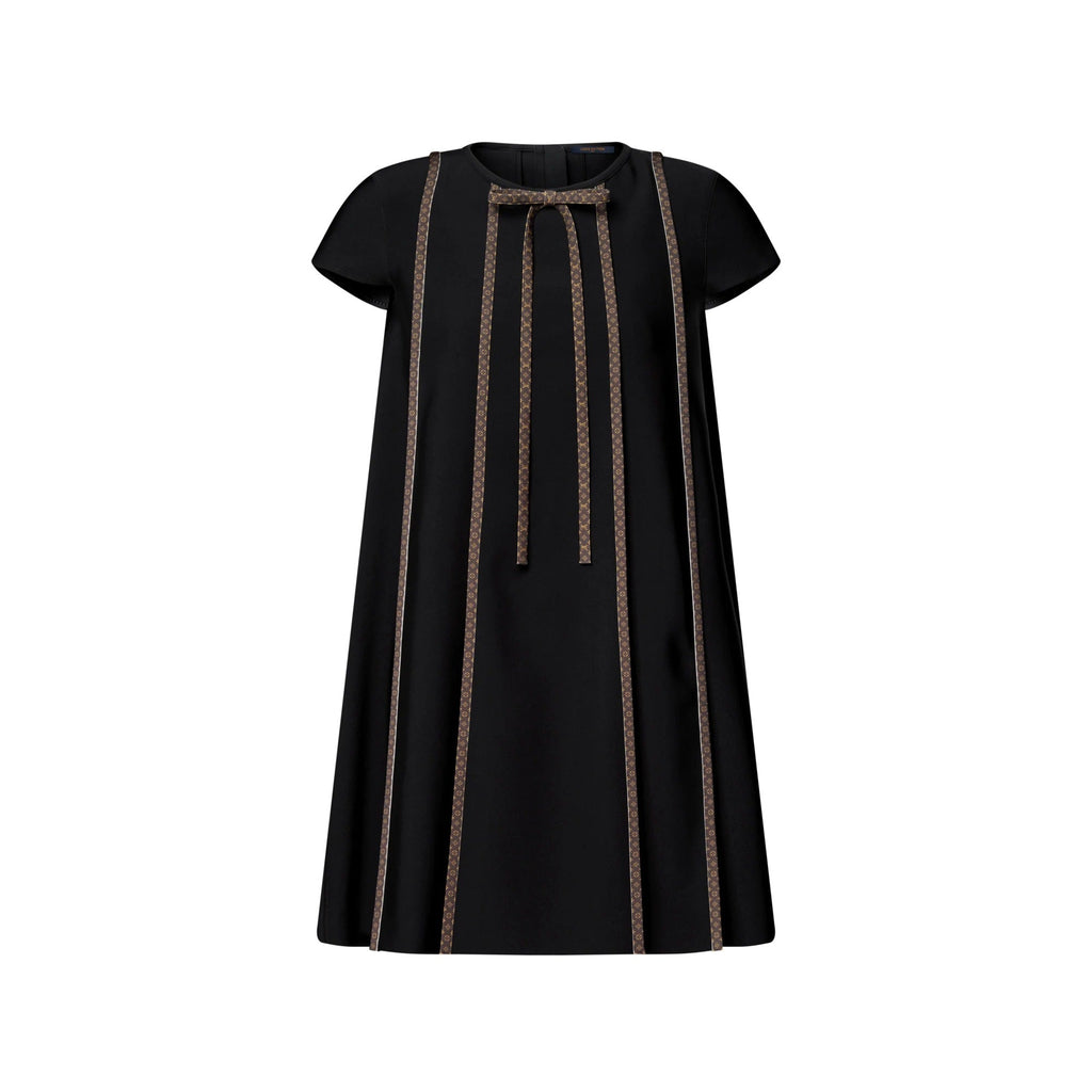 Monogram Accent Trapeze Dress