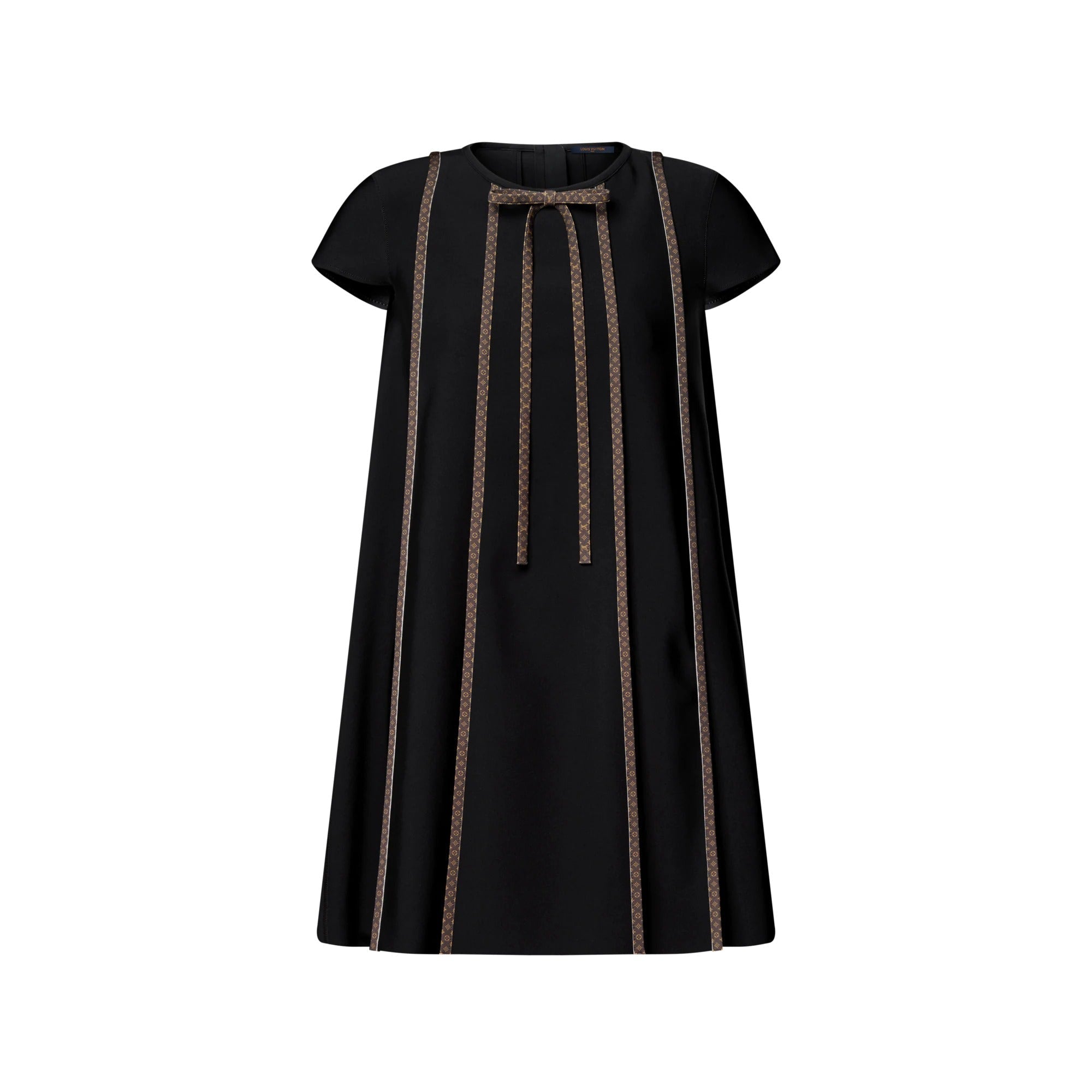 Monogram Accent Trapeze Dress