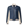 Sporty Leather Track Top