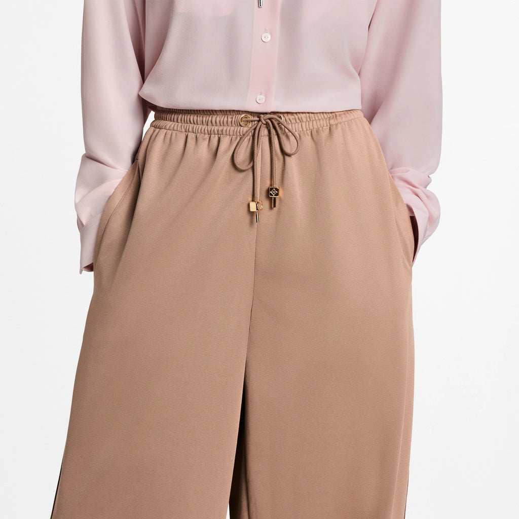 Signature Stripe Wide-Leg Jogging Pants