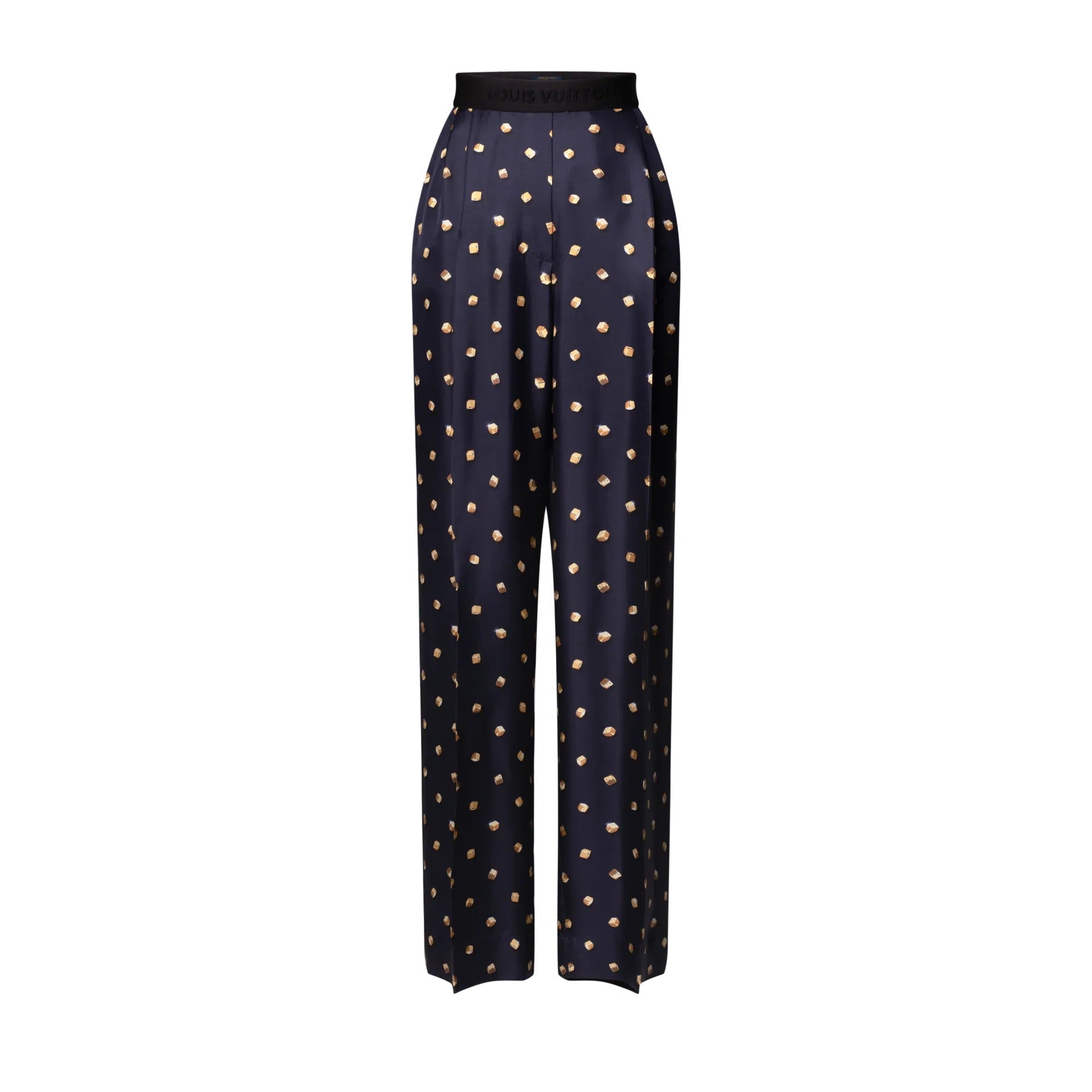 LV Cube Tailored Wide-Leg Pants