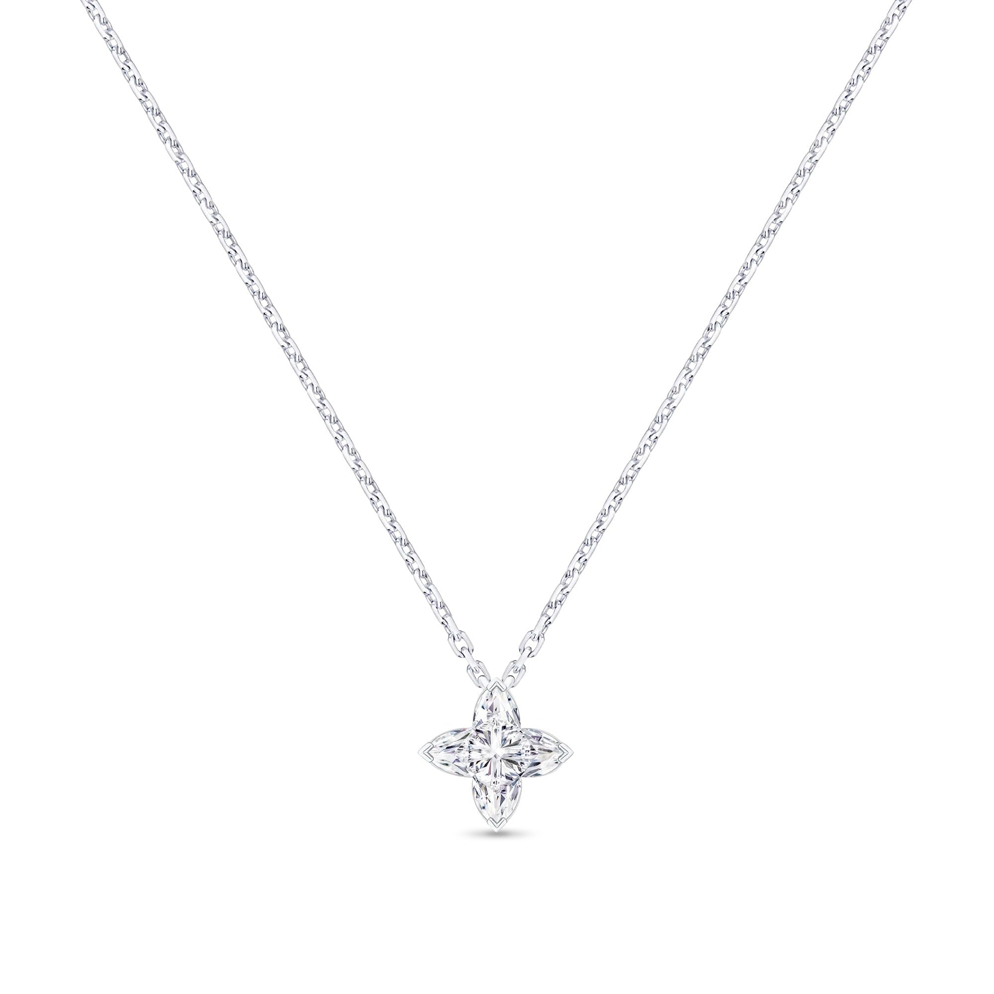 LV Diamonds Pendant, LV Monogram Star cut