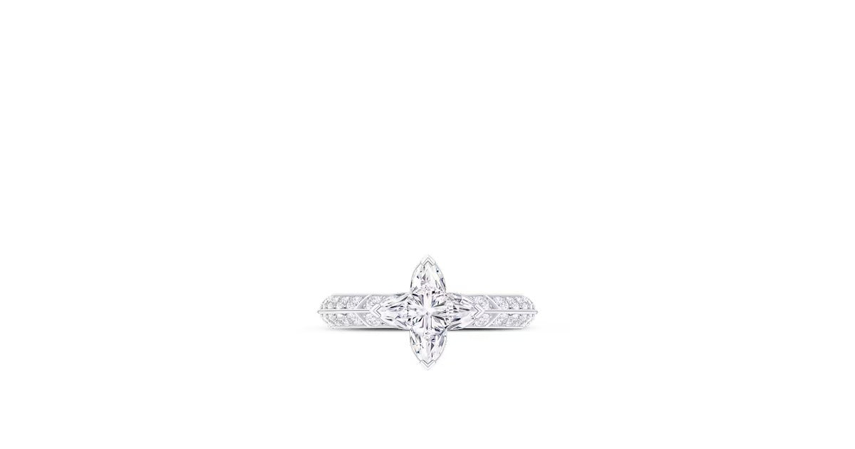 LV Diamonds Pavé Solitaire, LV Monogram Star cut