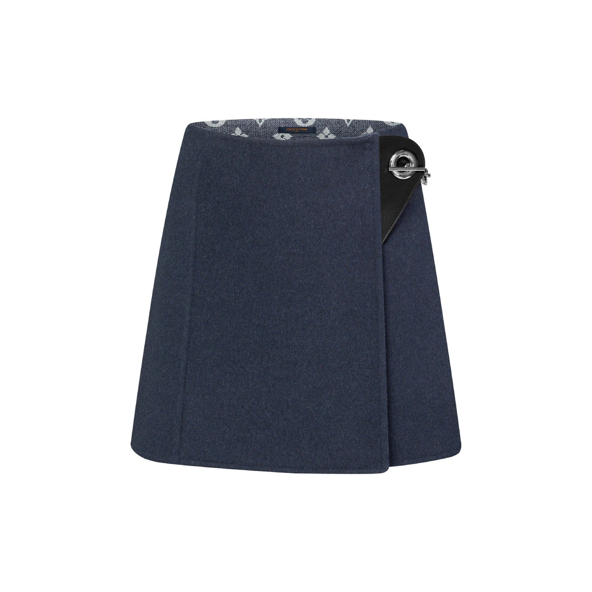 Chain Fastening Mini Wrap Skirt