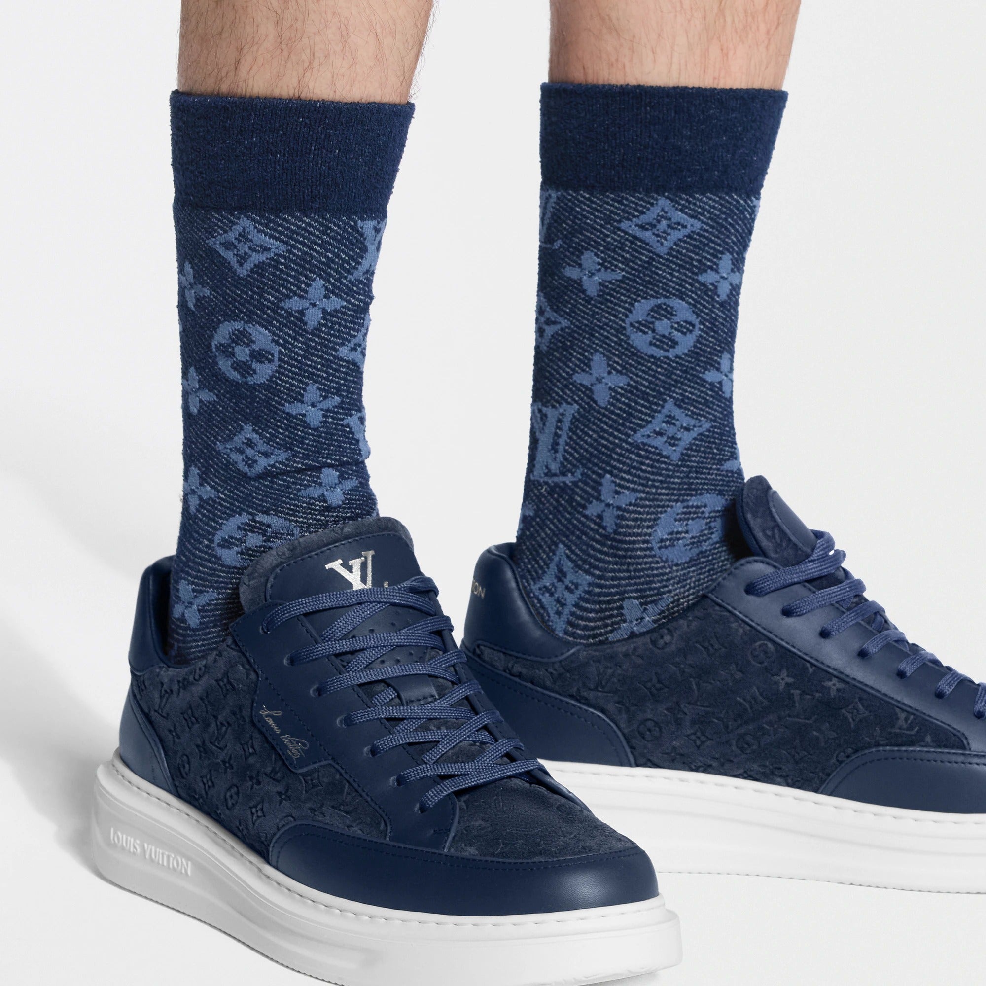 Monogram Denim Icon Socks