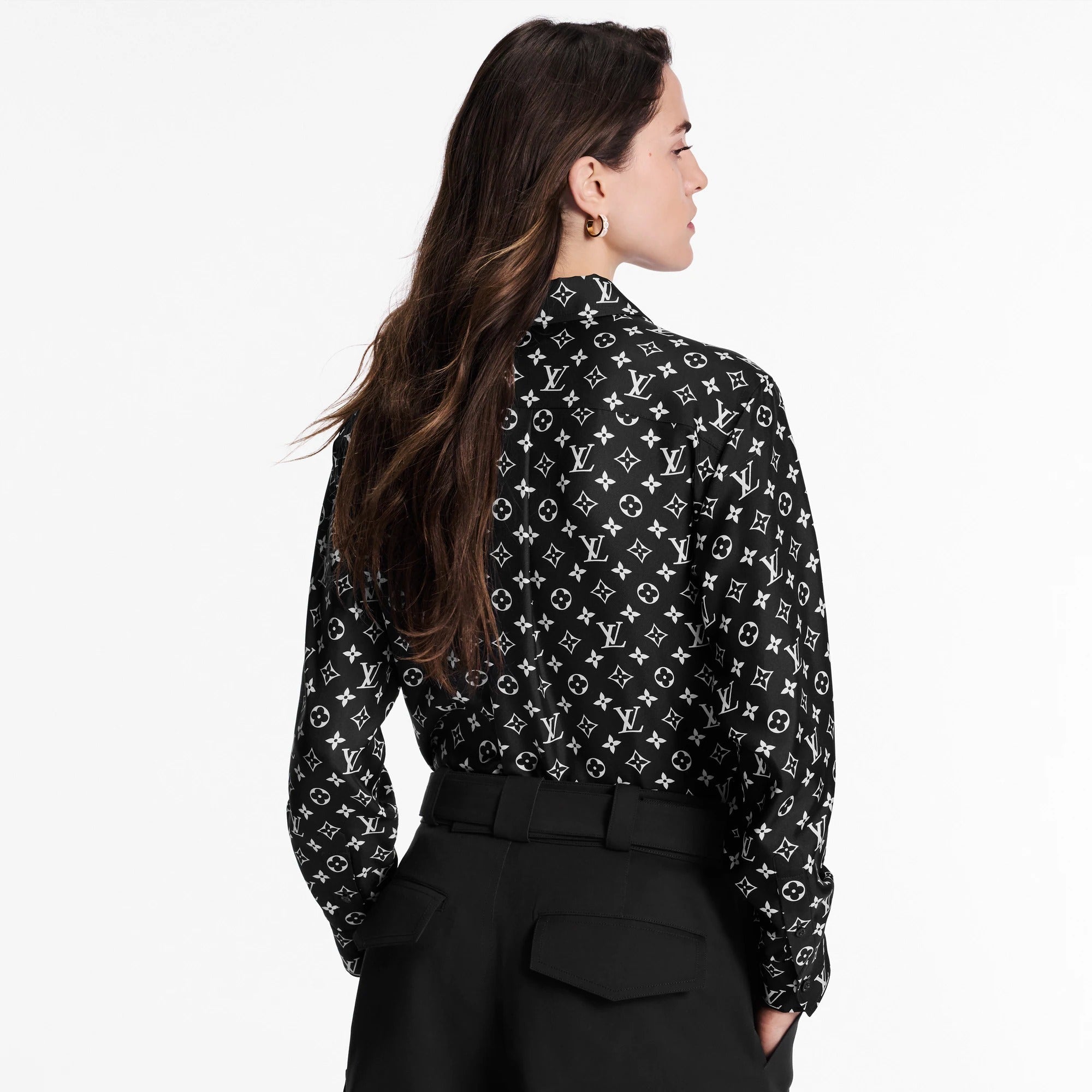 Monogram Silk Shirt