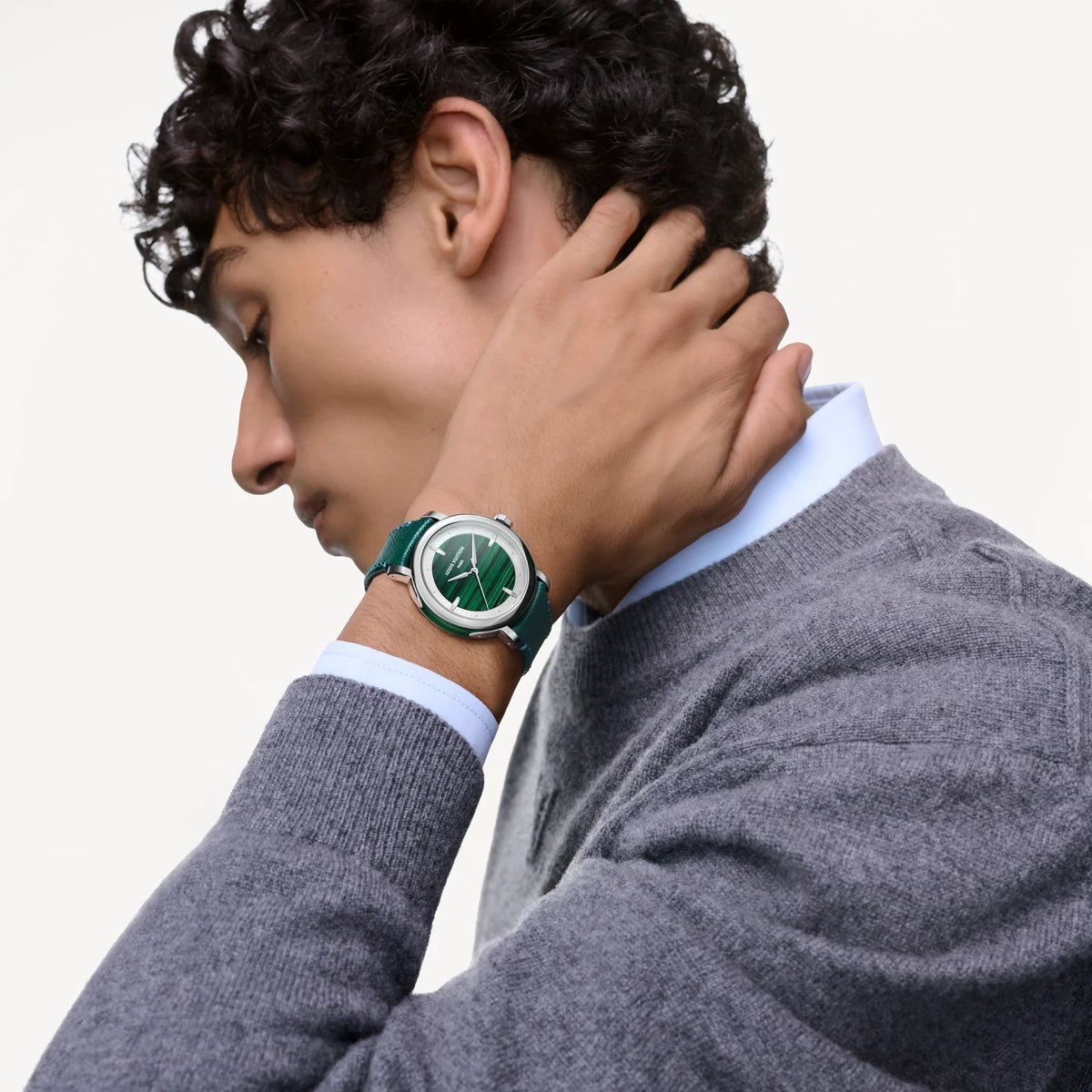 Louis Vuitton Escale, Automatic, 40mm, Platinum and malachite