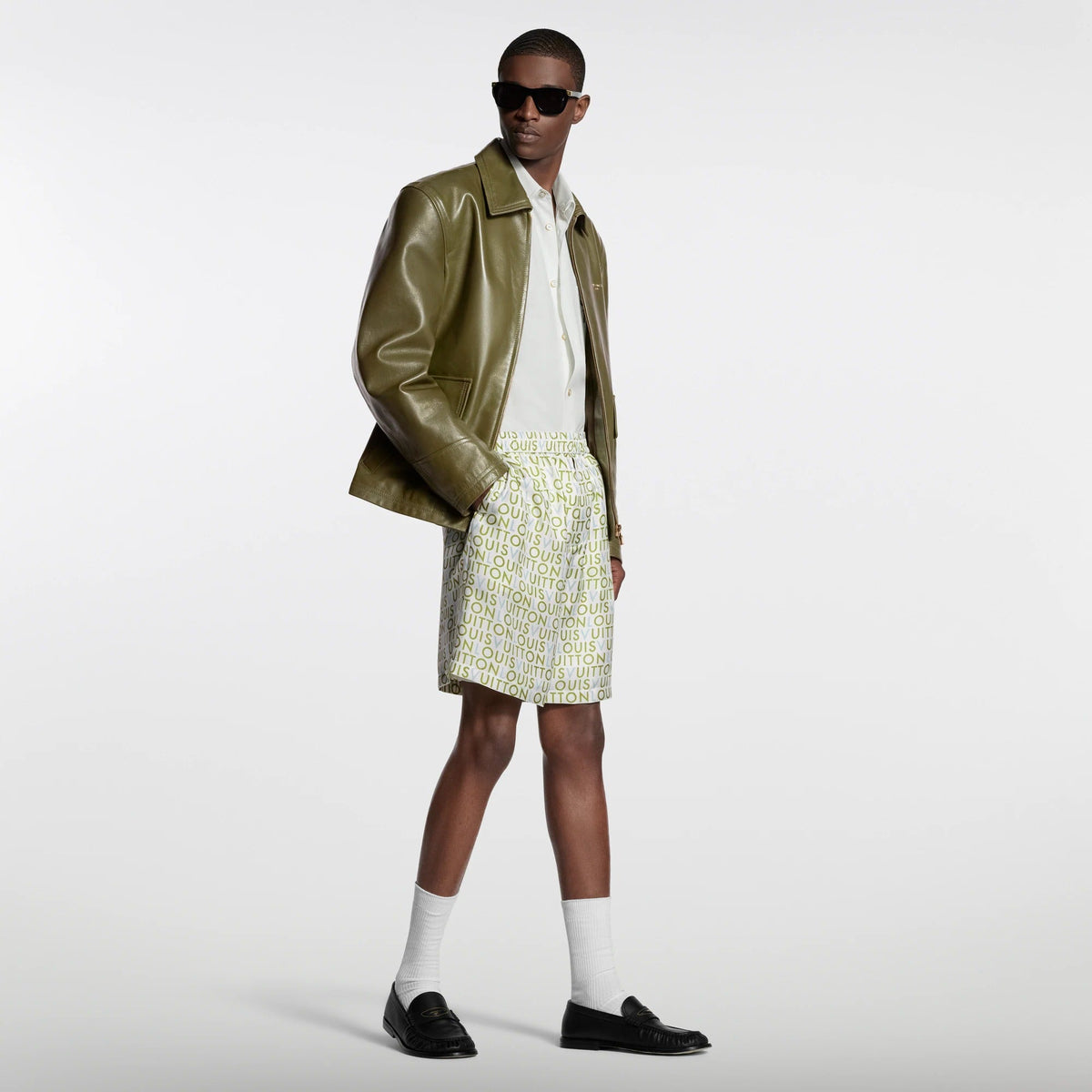 Printed Silk Shorts