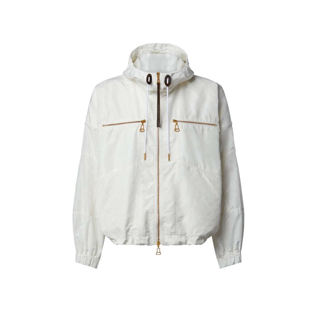 Monogram Accent Hooded Parka