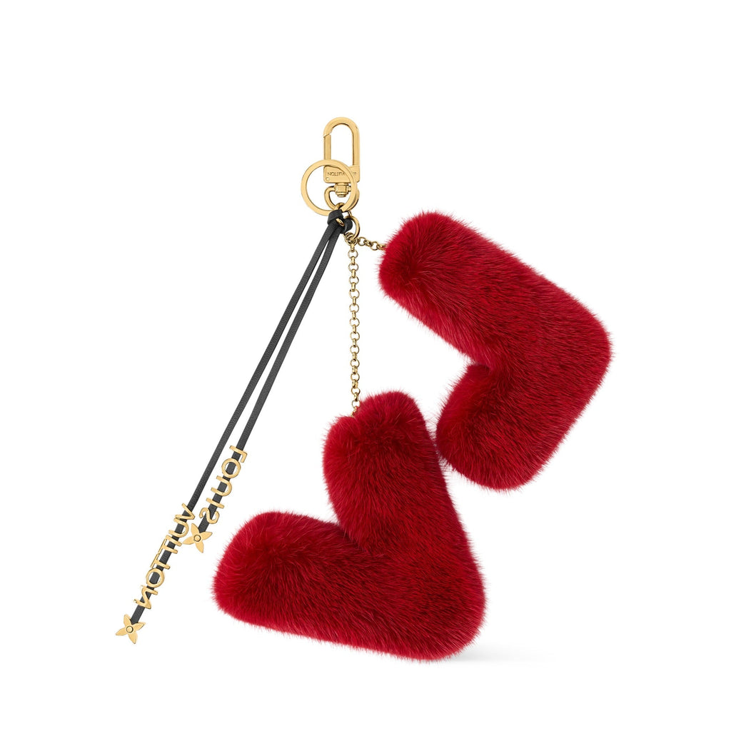 LV Initials Key Holder And Bag Charm