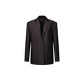 Oversized Wool-Linen Blazer