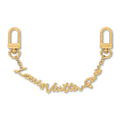 LV Script Chain Bag Charm