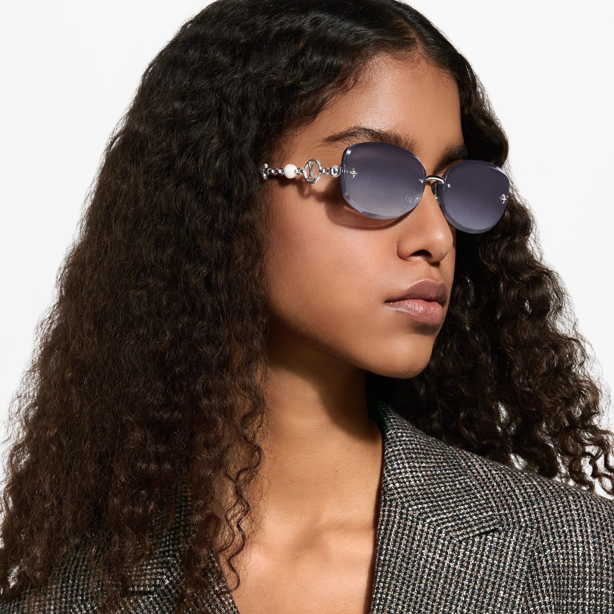LV Jewel Pearl Oval Sunglasses