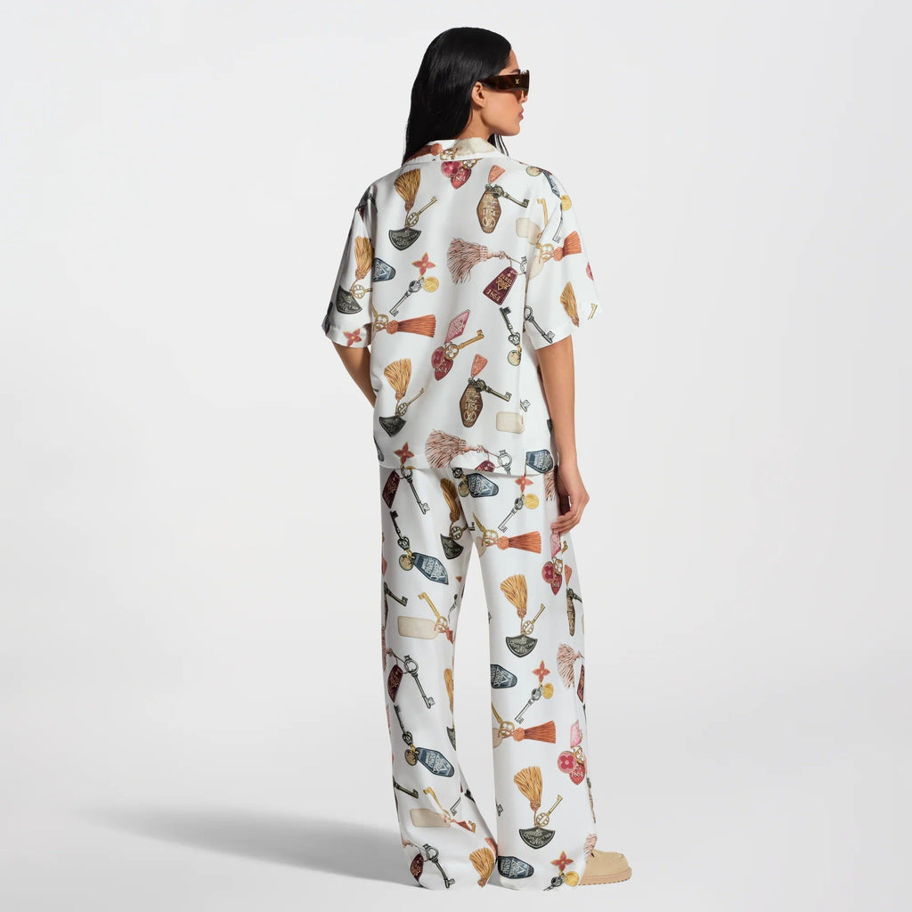 Getaway Print Short-Sleeved Short
