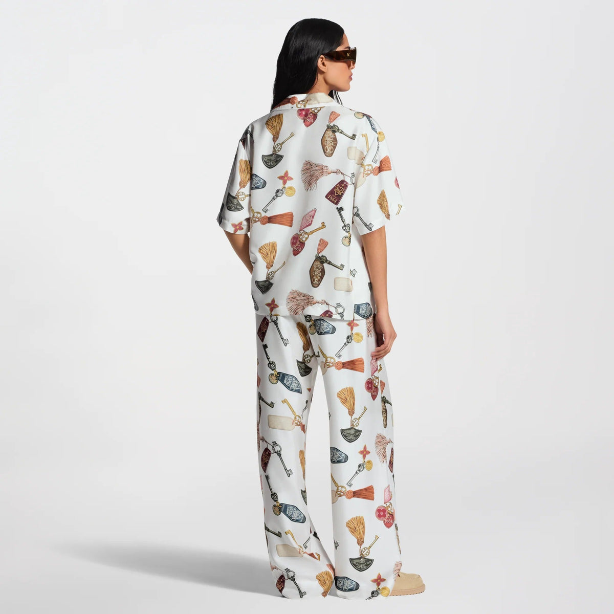 Getaway Print Short-Sleeved Short